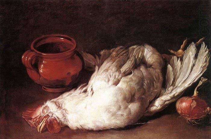 CERUTI, Giacomo Still-Life with Hen, Onion and Pot china oil painting image